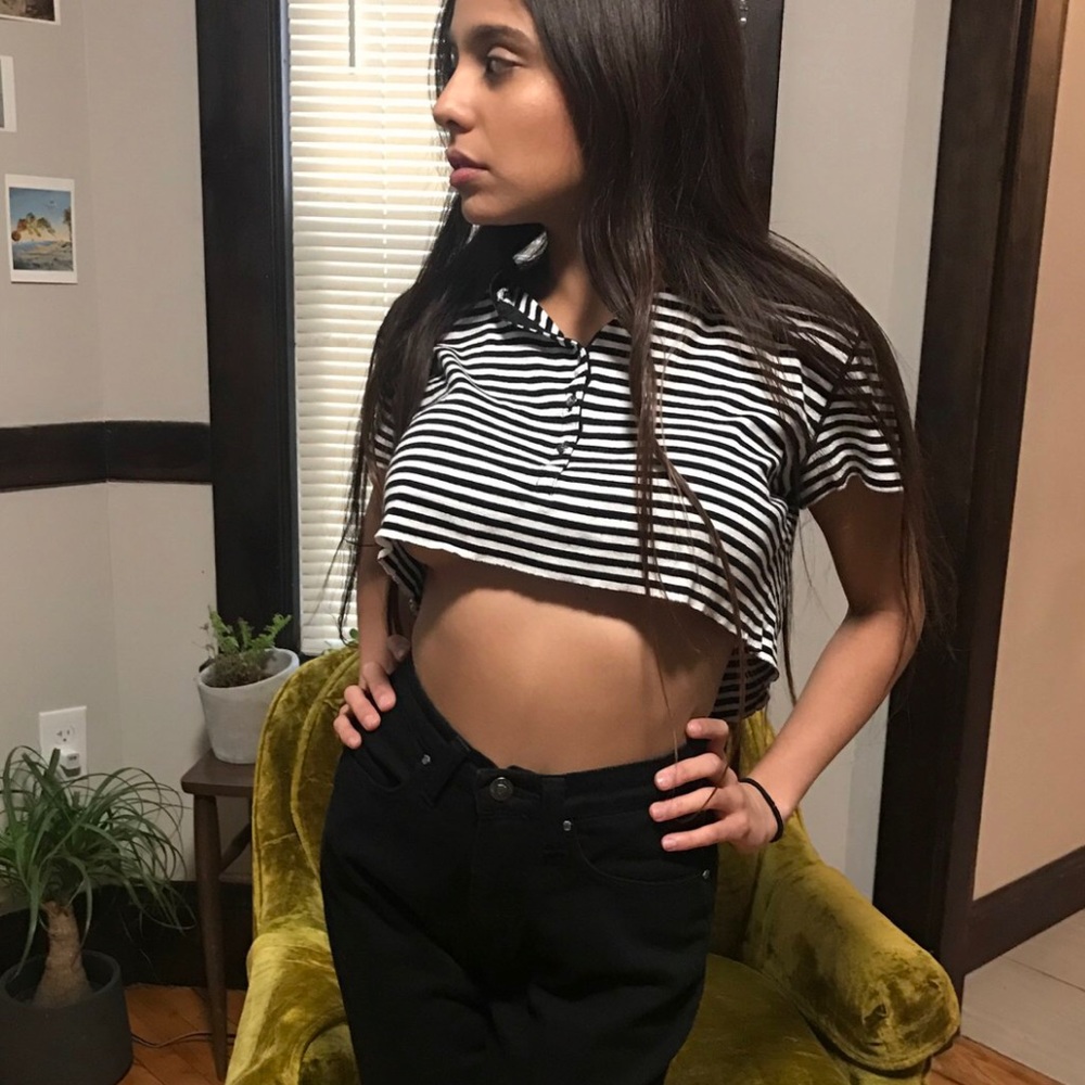 Stripped Crop Top